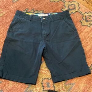 Men’s Hudson & Barrow shorts, navy, size 30